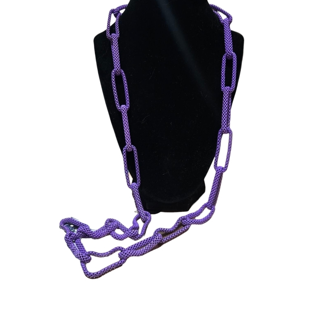 Vintage Y2K Purple Chain Necklace